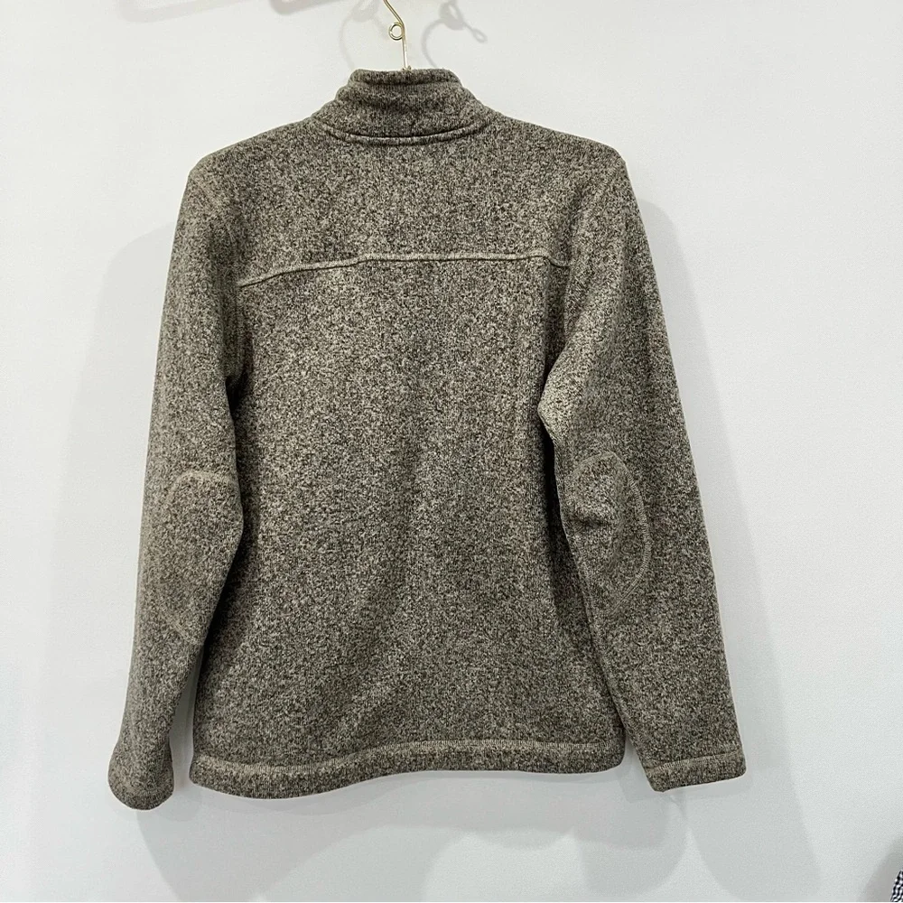 The North Face Men’s 1/4 Zip Pullover Fleece in Gray/Oatmeal Size Small